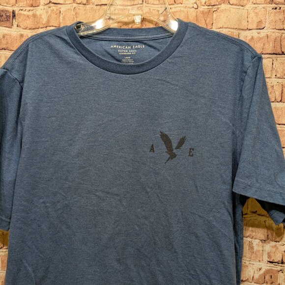 American Eagle T-shirt Super Soft Standard Fit Tee Size Large - Picture 3 of 11